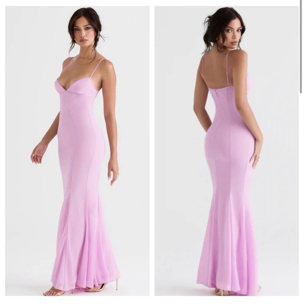 HOUSE OF CB Pink Loren Maxi Dress